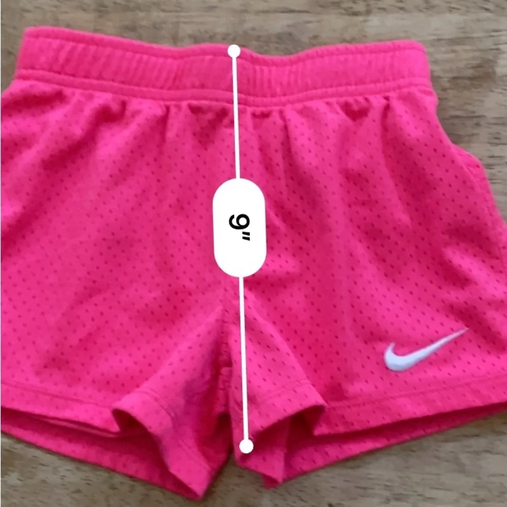 Nike Girls’ Sz M (6) Hot Pink Mesh Athletic‎ Shorts